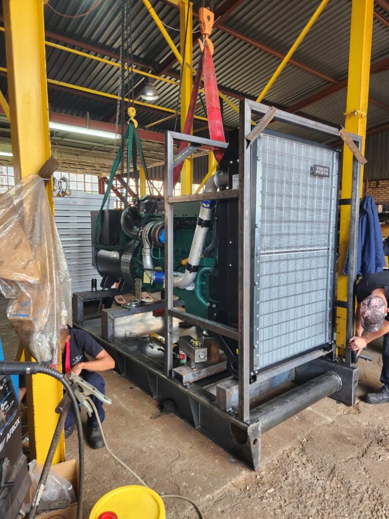 625 kVA Volvo open set mutual duel standby set