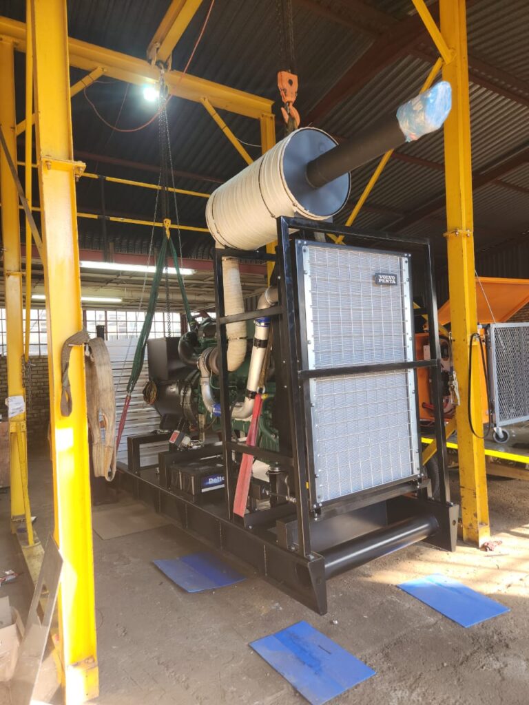 625 kVA Volvo open set mutual duel standby set